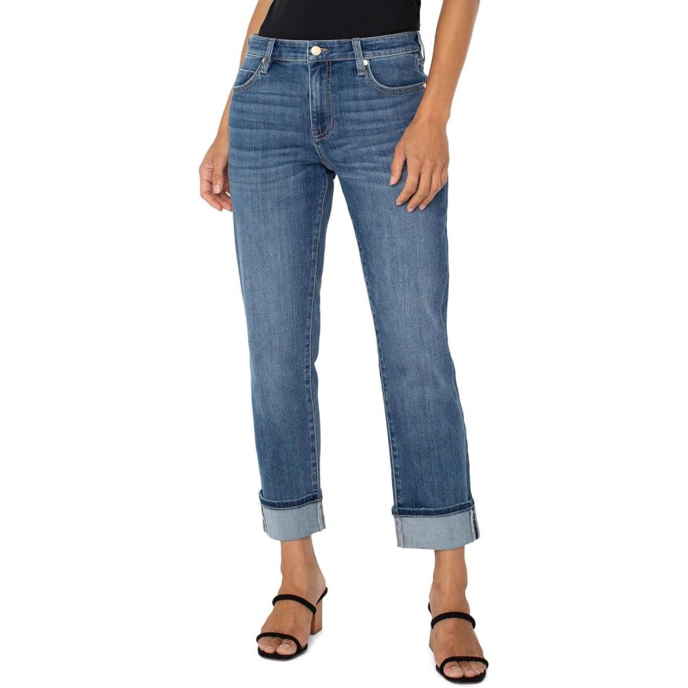 imageLiverpool Womens Marley Girlfriend Cuffed JeansGrasslands