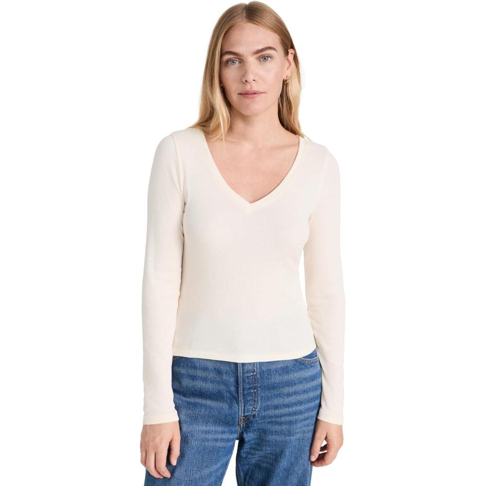 imageMadewell Womens Reg Length V NeckAntique Cream