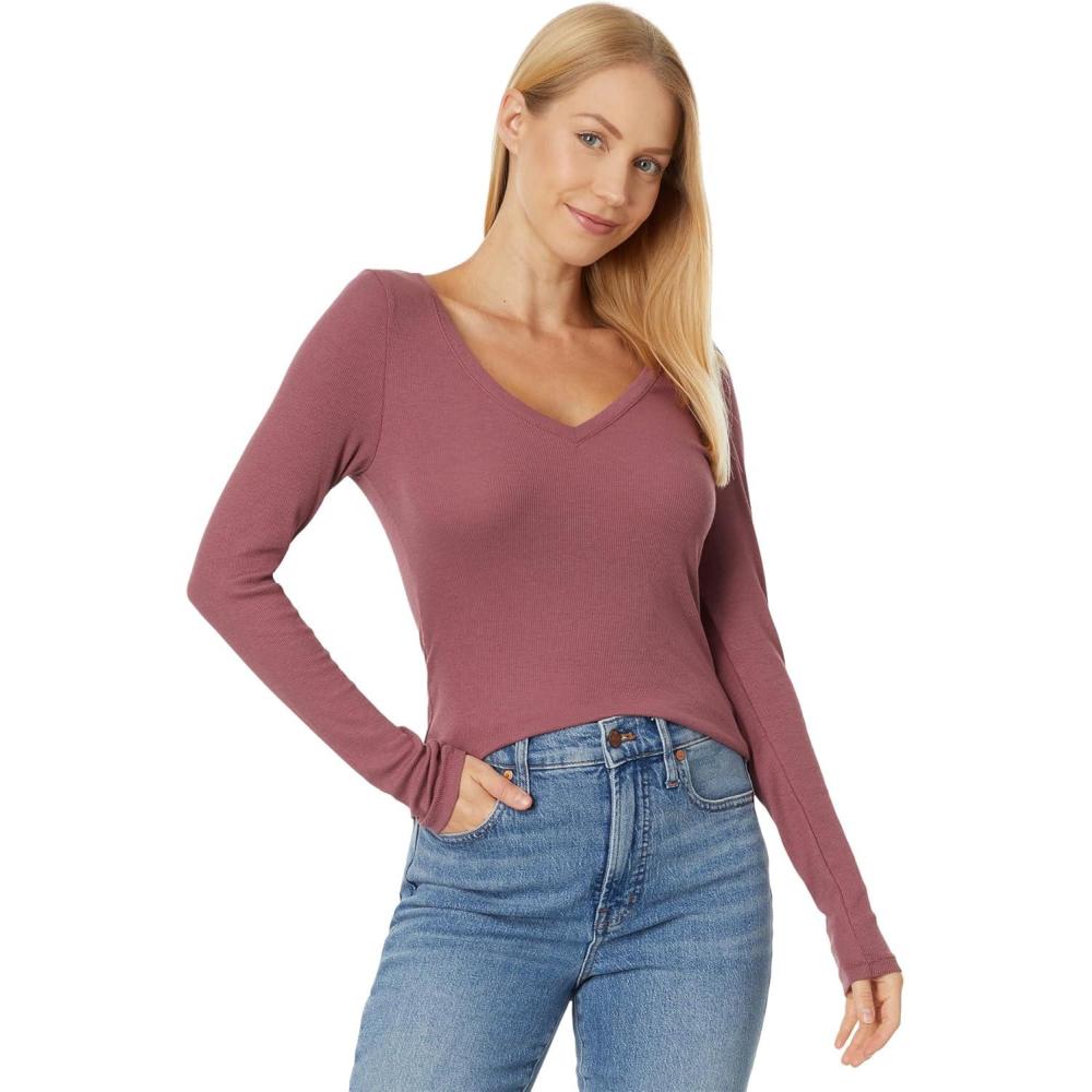 imageMadewell Womens Reg Length V NeckPressed Grape