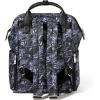Baggallini Chelsea Laptop Backpack, Cornflower Twill(Black Divine Rose)