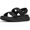 FitFlop womens F-mode Go Adjustable Flatform Back-strap Sandals(All Black)