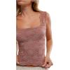 Free People Womens Love Letter Cami(Cinnamon Stick)