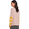 Free People Womens Nina Stripe Long Sleeve(Lilac Combo)