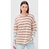 Free People Womens Nina Stripe Long Sleeve(Neutral Combo)