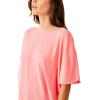 Free People Women’s Nina Tee(Fluorescent Coral)