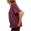 Free People Women’s Nina Tee(Maroon)