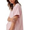 Free People Women’s Nina Tee(Silver Pink)