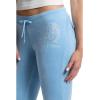 Juicy Couture Womens Heritage Low Rise Snap Pocket Easy Fit Track Pants(Heritage Blue)