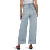 KUT from the Kloth Women’s Gwen High-Rise Wide Leg Roll-up 5 Pockets(Meaning)
