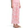 Lilly Pulitzer Women’s Brawley Linen Crop Pants(Resort White Lovely Long Stems)