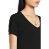 Madewell Women’s Northside V-Neck Tee(Jet Black)