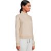 TravisMathew womens Cloud 1/2 Zip(Heather Natural)