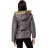 U.S. POLO ASSN. Chevron Cozy Faux Fur Lining Quilted Puffer with Cozy Faux Fur Hood(Castle Rock)