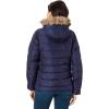 U.S. POLO ASSN. Chevron Cozy Faux Fur Lining Quilted Puffer with Cozy Faux Fur Hood(Evening Blue)