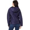 U.S. POLO ASSN. Chevron Quilted Moto Hooded Jacket with Rib Trim And Cozy Faux Fur Lining(Evening Blue)