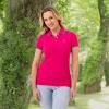 U.S. Polo Assn. Women’s Classic Stretch Pique Polo Shirt(Beetroot Purple)