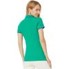 U.S. Polo Assn. Women’s Classic Stretch Pique Polo Shirt(Deep Green)