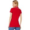 U.S. Polo Assn. Women’s Classic Stretch Pique Polo Shirt(Engine Red)