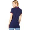 U.S. Polo Assn. Women’s Classic Stretch Pique Polo Shirt(Evening Blue)