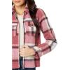 Zip-Front Printed Jacket by Avec Les Filles(Cranberry/Cream Plaid)