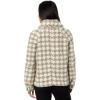 Zip-Front Printed Jacket by Avec Les Filles(Tan/Cream Houndstooth)