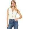 7 For All Mankind womens Tailored Vest(Bone)