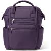 Baggallini Chelsea Laptop Backpack, Cornflower Twill(Plum Twilight Puff)