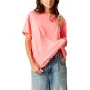 Free People Women’s Nina Tee(Fluorescent Coral)