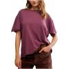 Free People Women’s Nina Tee(Maroon)