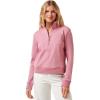 TravisMathew womens Cloud 1/2 Zip(Heather Foxglove)