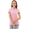 U.S. Polo Assn. Women’s Classic Stretch Pique Polo Shirt(Classic Pink)