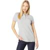U.S. Polo Assn. Women’s Classic Stretch Pique Polo Shirt(Heather Grey)