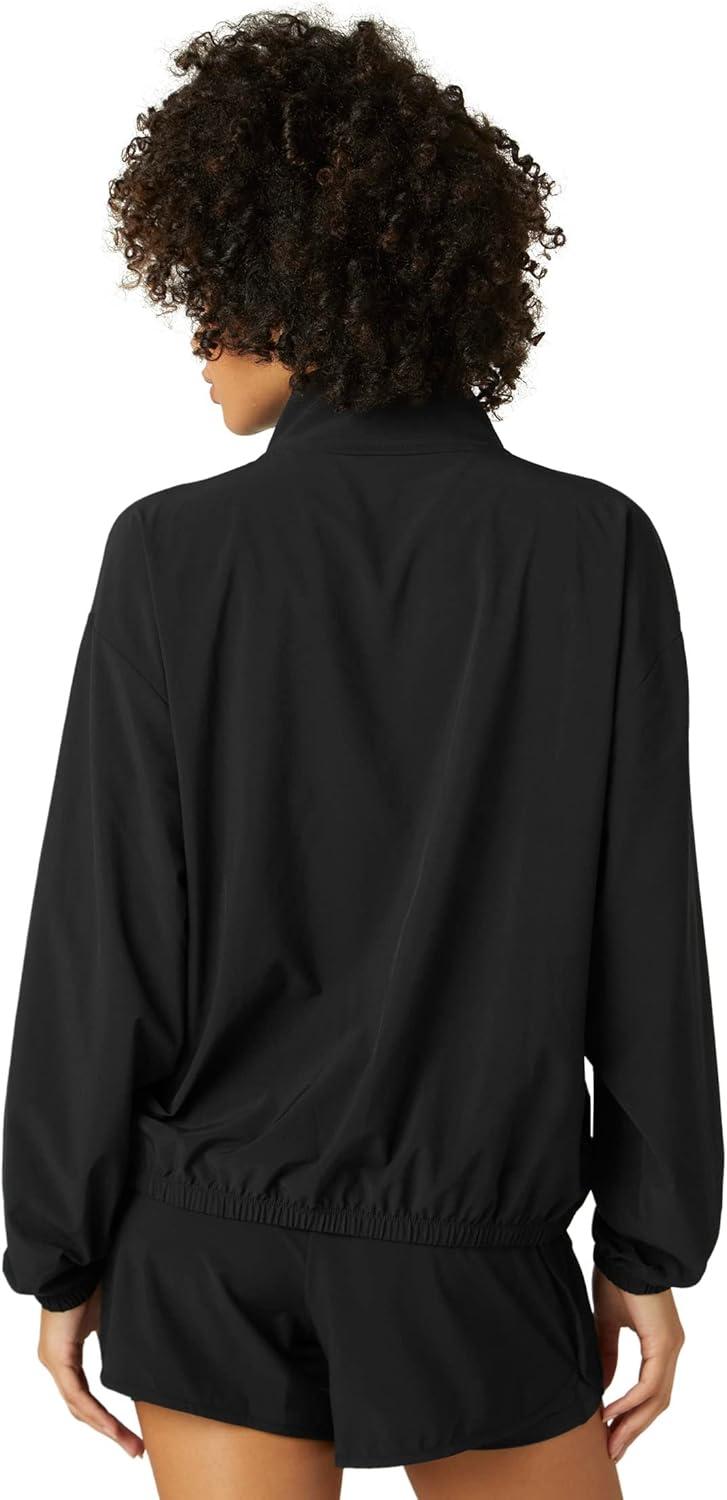 imageBeyond Yoga Womens In Stride Half Zip PulloverTrue Black