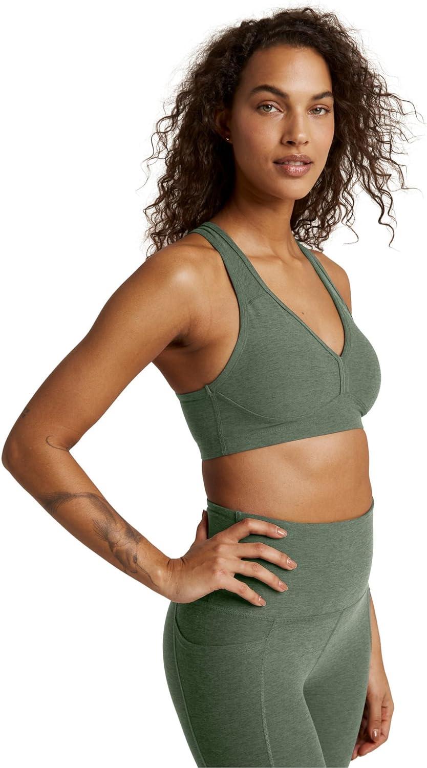 imageBeyond Yoga Womens Spacedye Lift Your Spirits BraMoss Green Heather