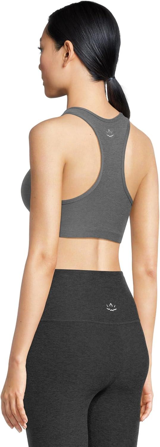 imageBeyond Yoga Womens Spacedye Lift Your Spirits BraTrue Gray Heather