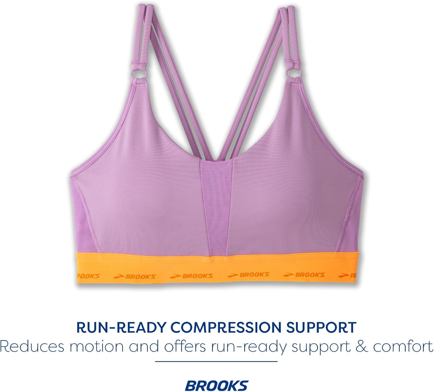 imageBrooks Womens Plunge 30 Sports Bra for Running Workouts ampamp SportsBright OrchidOrange Pop