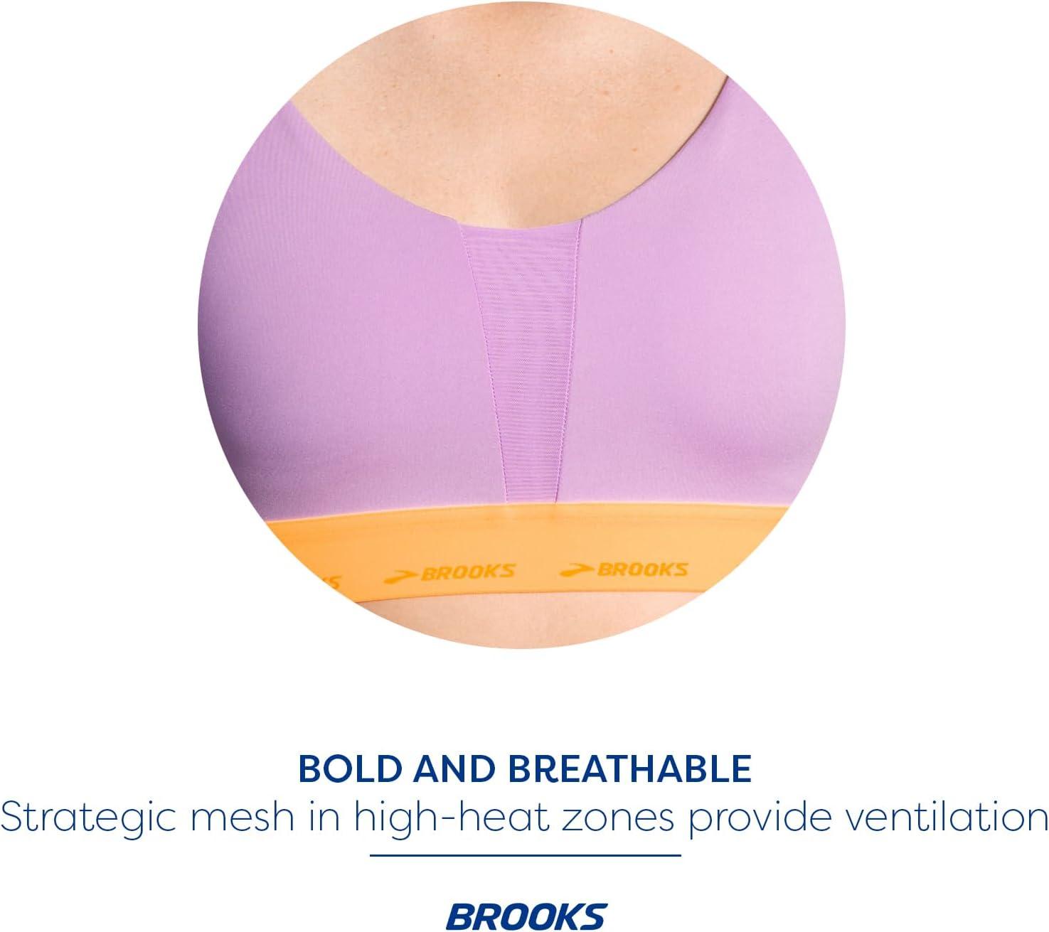 imageBrooks Womens Plunge 30 Sports Bra for Running Workouts ampamp SportsBright OrchidOrange Pop