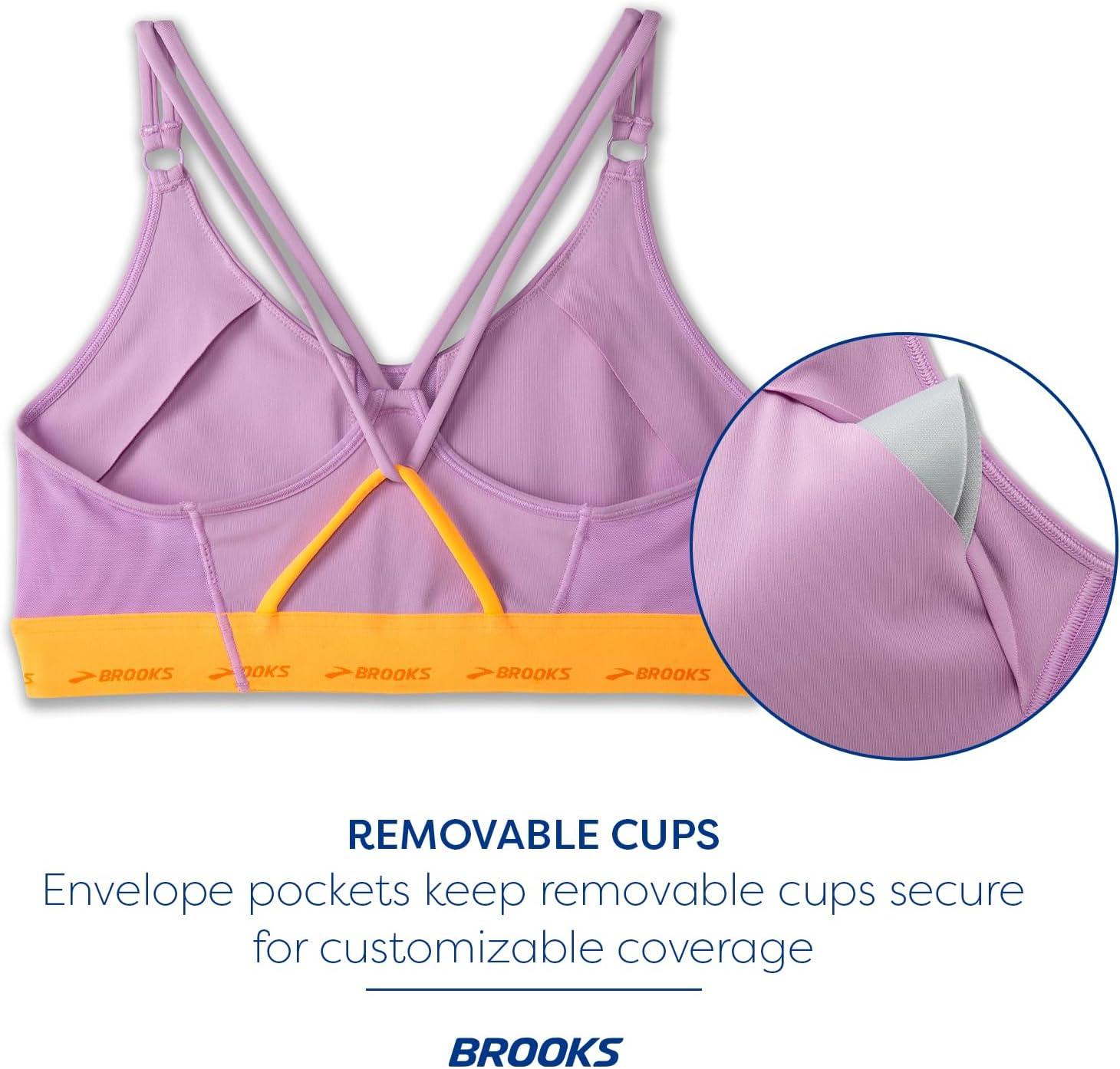 imageBrooks Womens Plunge 30 Sports Bra for Running Workouts ampamp SportsBright OrchidOrange Pop