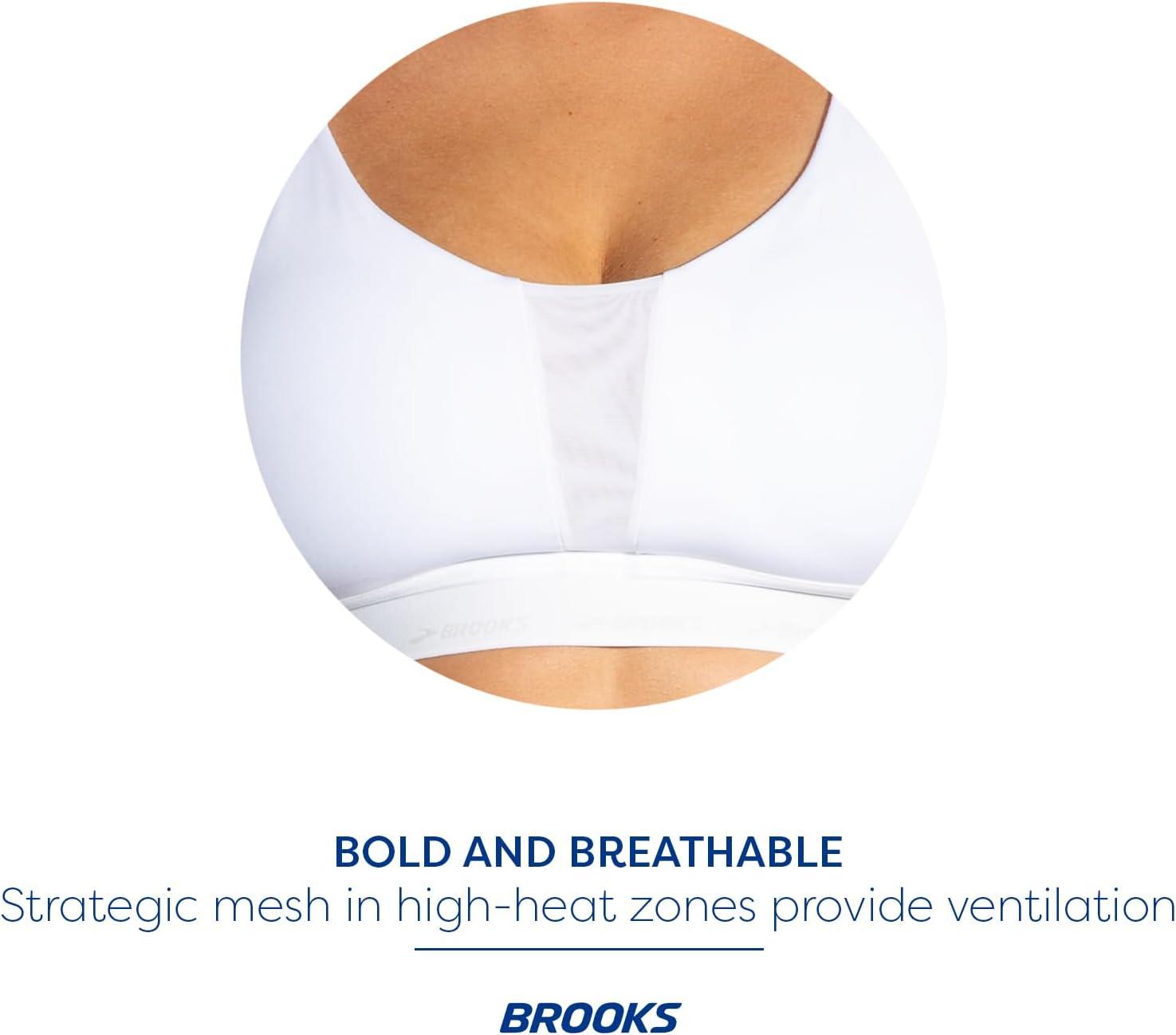 imageBrooks Womens Plunge 30 Sports Bra for Running Workouts ampamp SportsWhite