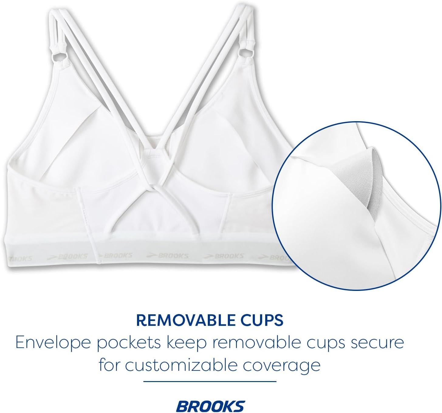 imageBrooks Womens Plunge 30 Sports Bra for Running Workouts ampamp SportsWhite