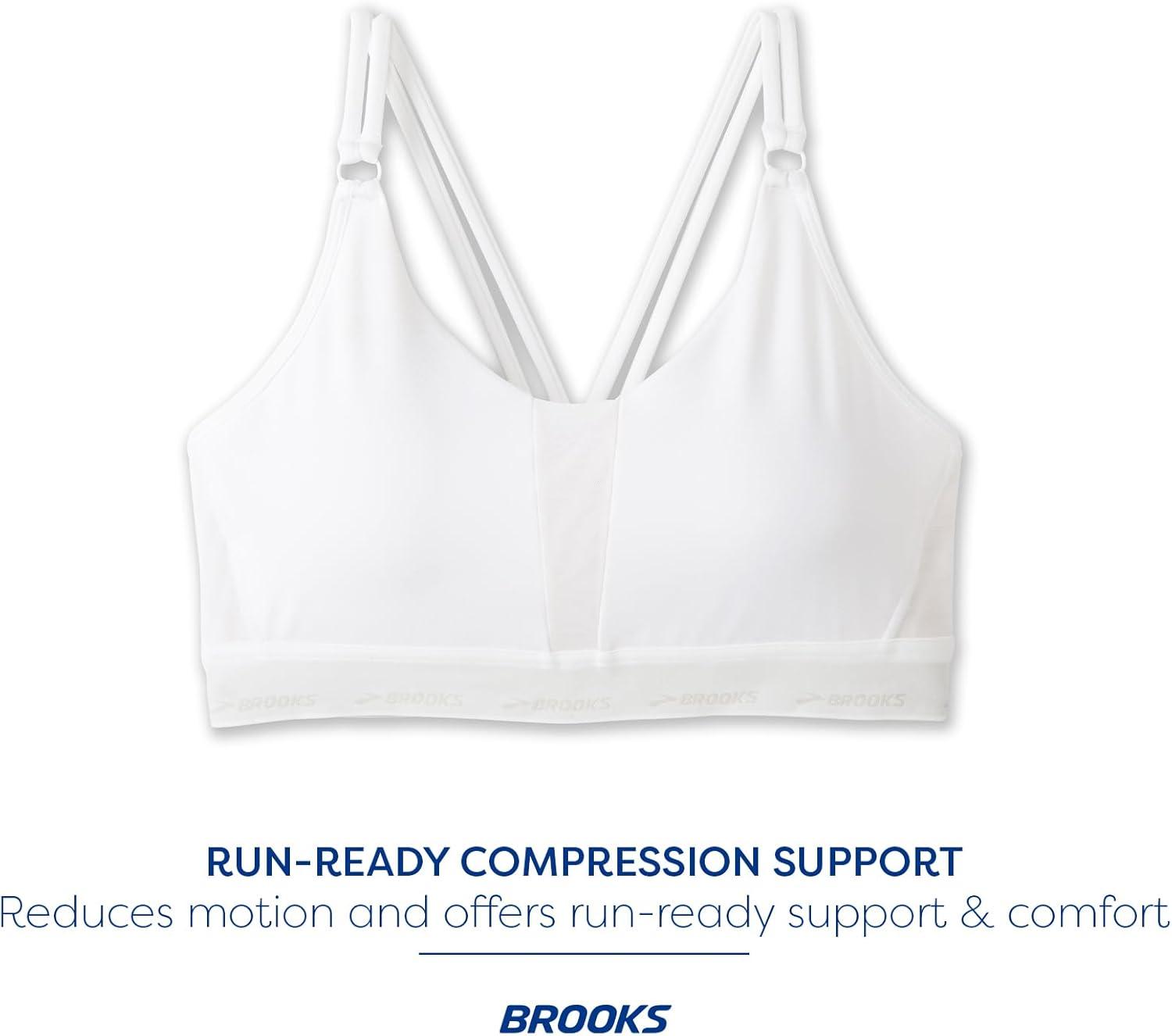 imageBrooks Womens Plunge 30 Sports Bra for Running Workouts ampamp SportsWhite