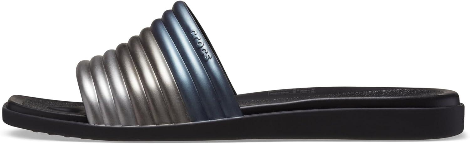imageCrocs Womens Miami Slide SandalMetallic Black
