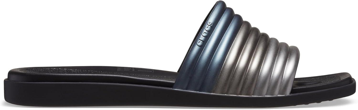 imageCrocs Womens Miami Slide SandalMetallic Black