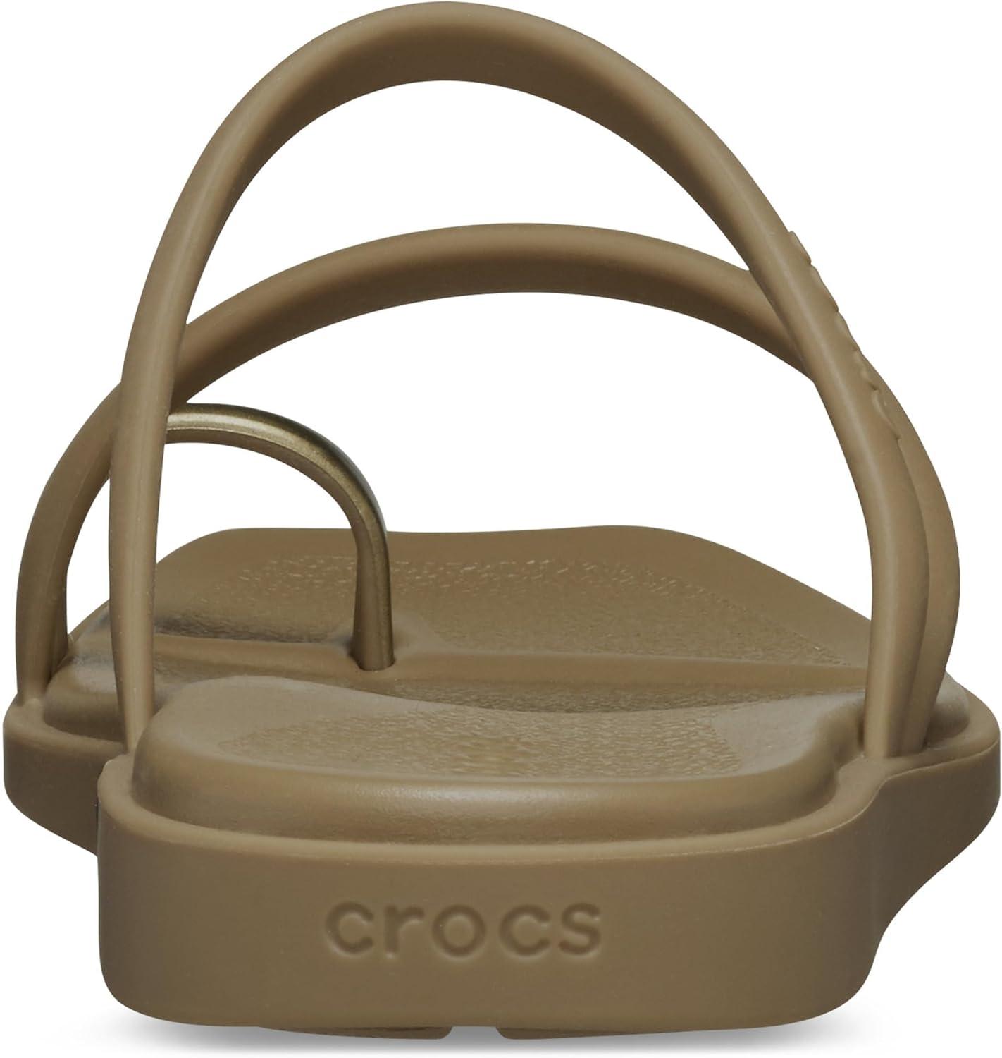 imageCrocs Womens Miami Toe Loop SandalsSepia Metallic