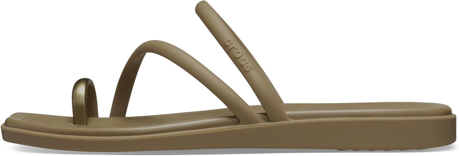 imageCrocs Womens Miami Toe Loop SandalsSepia Metallic