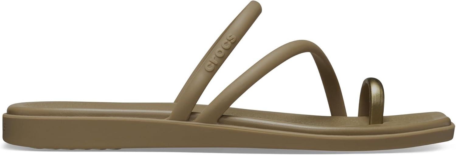 imageCrocs Womens Miami Toe Loop SandalsSepia Metallic