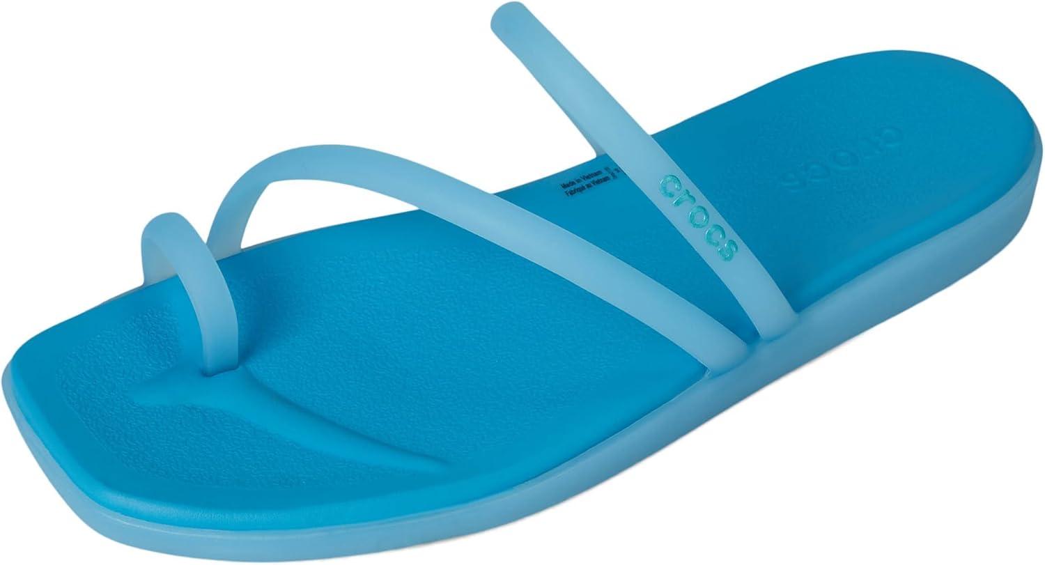 imageCrocs Womens Miami Toe Loop SandalsTinted Glass