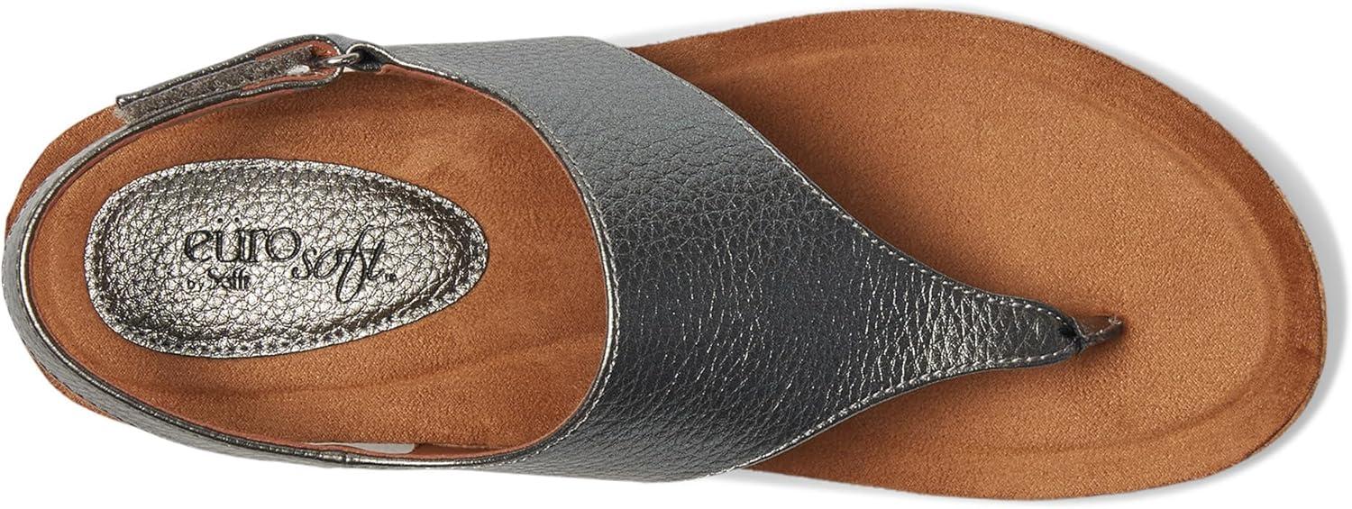 imageEurosoft by Sofft Womens Gretchen Flat SandalPewter