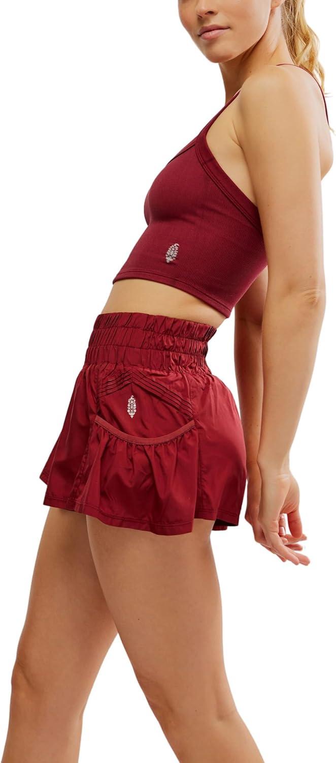 imageFree People Womens Get Your Flirt on ShortsSour Cherry