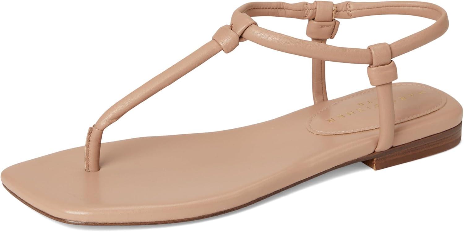 imageMarc Fisher LTD Womens Maycee Flat SandalLight Natural Leather